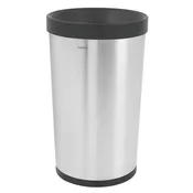 13 Gallon Stainless Steel Open Top Round Trash Bin