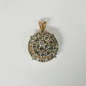1.00TW Diamond Cluster Necklace
