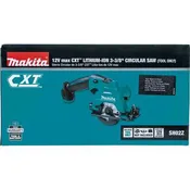 Makita 12 Volt SH02Z-B-C CXT 3 3/8 Inch Circular Saw Factory Serviced