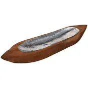 Aged Teak Inlay Vessel