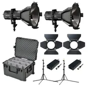 Hive Lighting Hornet 200-C Par Spot 2 Light Kit with 2 Stands and Case (Custom Foam HLS2C-PS-2LKIT-PD
