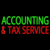 Accounting And Tax Service Handmade Art Neon Sign