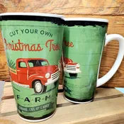 18oz Holiday Ceramic Latte Mugs