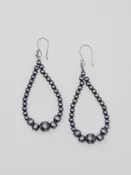 All Navajo Pearl Loop SS Earrings