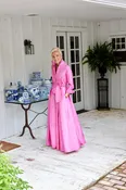 Brittany – Robe-Style Couture Gown in Fuchsia | Style BB-106  — BB Collection — Gramercy Atelier