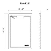 Ruvati 10-1/2 x 16 inch Solid Wood Replacement Cutting Board for Ruvati Workstation Sinks – RVA1211