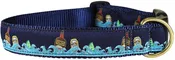 1.25” Ribbon Dog Collar – Dark & Stormy
