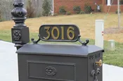 3 Inch Brass Number