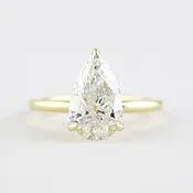 Michael Alan Jewelers-Hidden Diamond Bridge Solitaire (Pear)