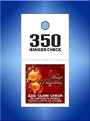 2 Part Color Print Coat Check Merry Christmas #SCC2-4