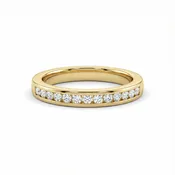 Diamond Channel Wedding Band