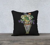 18 x 18 Flower Vase Throw Pillow Case - SimArt Brand