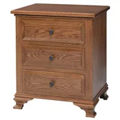 Berkshire 3-Drawer Nightstand | Countrywood Accents