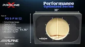 Alpine S2-W8 Box: Ported 8" Wedge Enclosure