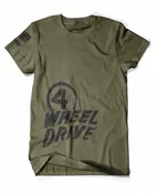 4 Wheel Drive T-Shirt - Army Green
