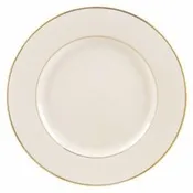 10″ IVORY WITH GOLD RIM CHINA DINNER PLATE