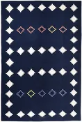 A City Awake Handwoven Rug in Navy / Multi Limited Edition