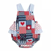 4th of JULY Loyalty & Courage Baby Girl Romper