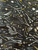 100% Rayon Autumn Forage Branches Black