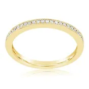 0.14 Carat Channel Set Diamond Wedding Band