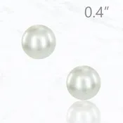 11MM Freshwater Pearl Charm 925 Sterling Silver Post Earring
