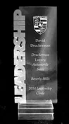 Acrylic Leadership Billboard Trophy Award  (THREE SIZES)