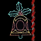 8ft Oversized Ornament Pole Mount Display | Holiday Outdoor Decor
