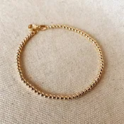 18k Gold Filled Small Bead Bracelet
