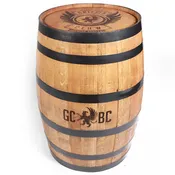 Custom Engraved Whole White Oak Whiskey Barrel