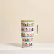 20 oz Lifestyle Flip Straw Tumbler - Book Shelfie