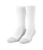 Extra Wide Sock Company Loose Fit Stay Up Medium Crew Sock White #780