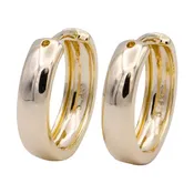 Culbreth's Jewelers Rounded 24K Gold Plated Huggie Hoop Earrings