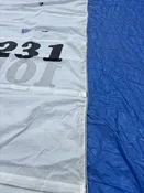 #6099PO105231 Previously Owned Hobie 16 White Mainsail Fair Condition — Sail and Kayak Shop