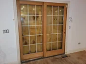H2 Kitchen - Wood French Sliding Patio Door, 72 x 80, 15-Lite, Never used