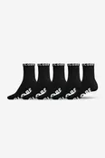 Blackout Quarter Sock 5 Pack - Black/Black