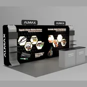 10×20 Backlit Trade Show Booth Display- Almax