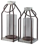 Diedrick - Gray / Black - Lantern Set (Set of 2)