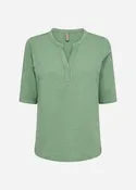 100% Organic Cotton  Top- Lace Shoulder