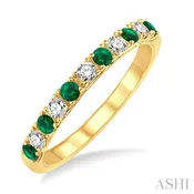 11 Alternate Gemstone & Diamond Wedding Band 32847PPFHEMYG