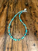 14" 6mm Turquoise Navajo Pearl