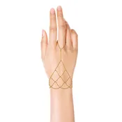 1990s Beaded Finger Hand-Chain