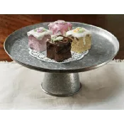 CAKE STAND GALVANIZED 16″ X 7″