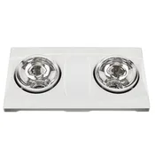 AeroPure A515 80 CFM Bathroom Exhaust Fan with Heater & Light | 2-Light Combo