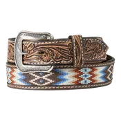 3D Belt Company Men's Aztec Dark Brown Western Belt D100016702