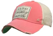 It's Too Peopley Outside Trucker Hat Baseball Cap