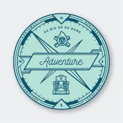 Adventure Compass Sticker