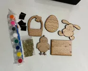 Easter Wooden Magnet Kits. DIY Painted Magnets. Gift for Easter Baskets. DIY Paint Kits.