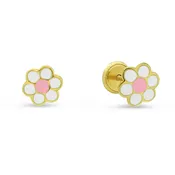 14K Enamel Flower ( 4 Colors )