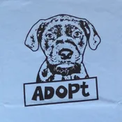 Adopt Dog Mens/Unisex Tee