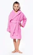 100% Turkish Cotton Pink Hooded Terry Kid's Bathrobe